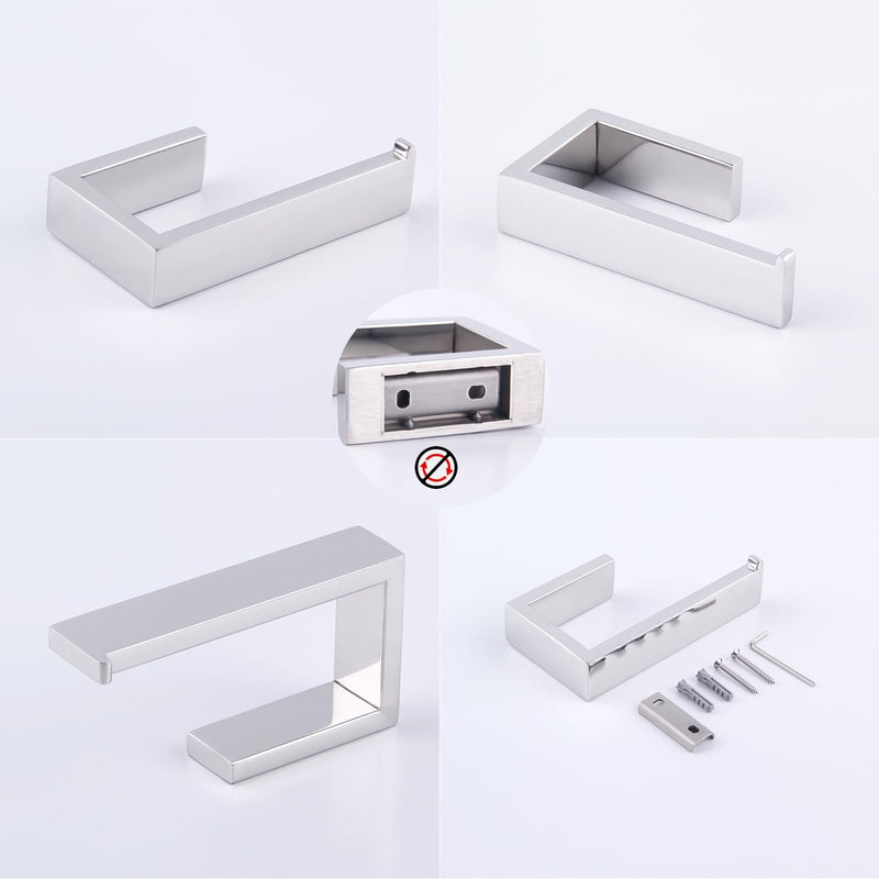 GERZWY Polished Stainless Steel Toilet Paper Holder Paper Towel Dispenser Tissue Roll Hanger Wall Mounted HG1718-JG