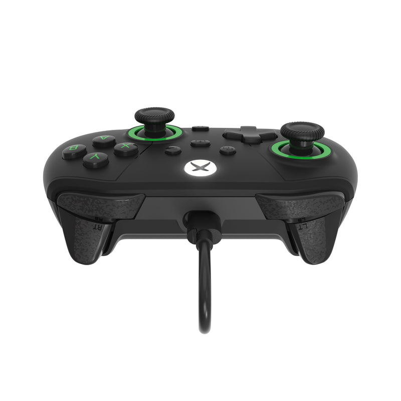 DRAKONG The Challenger Wired Hall Effect Gaming Controller for XBOX & PC | Gamepad compatible with Xbox Series X/S, Xbox One, PC, No Stick Drift, Low Latency, Back Buttons & AUX Headset Jack ‑ Black