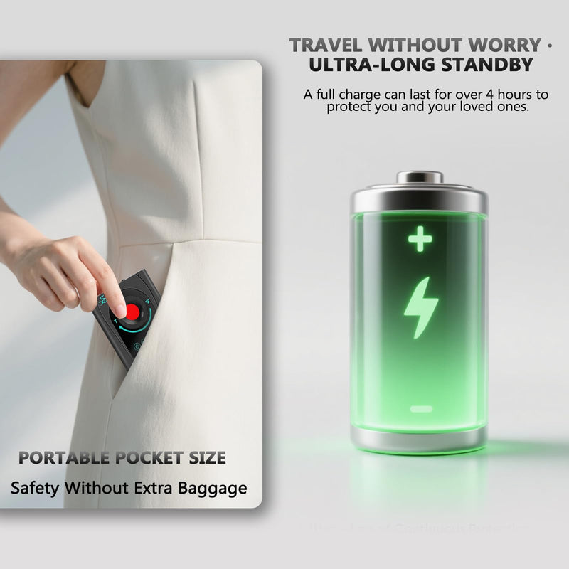 Hidden Spy Camera Detector, 2025 Upgraded GPS Tracker Detector, RF Signal & Bug Sweeper Detector, Smart Anti-Spy Device for Travel, Hotel, Bathroom & Car Security