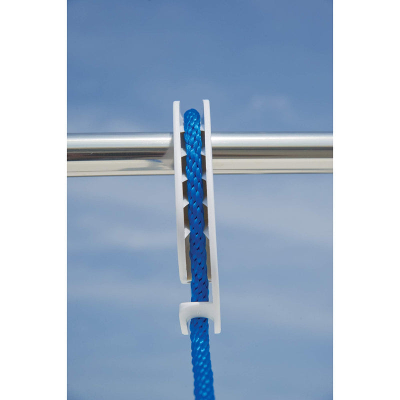 Taylor Made Products 1109 Boat Fender Hanger (Clip Rail Mount, Up to 1.25-Inch Rails) White