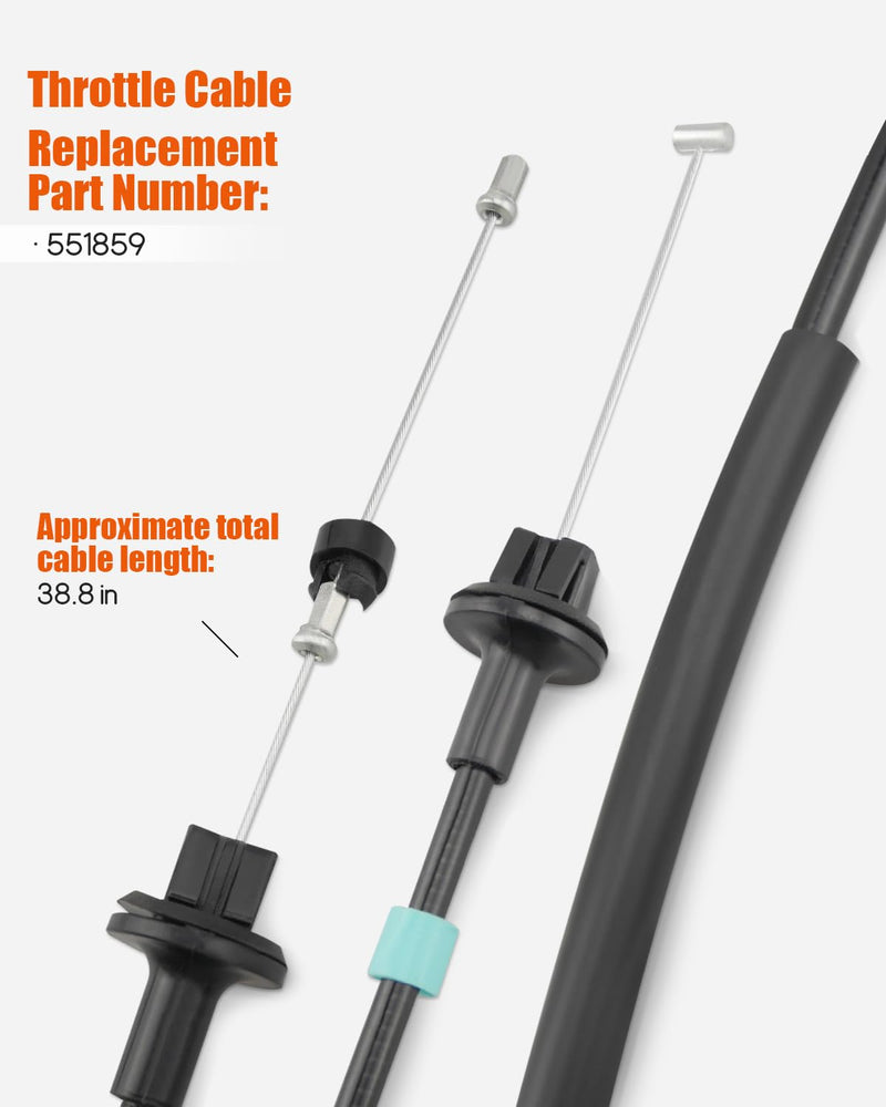 Throttle Cable Compatible with LS1 LSX LS Drive By Cable Accelerator linkage 38.8" Replace 551859