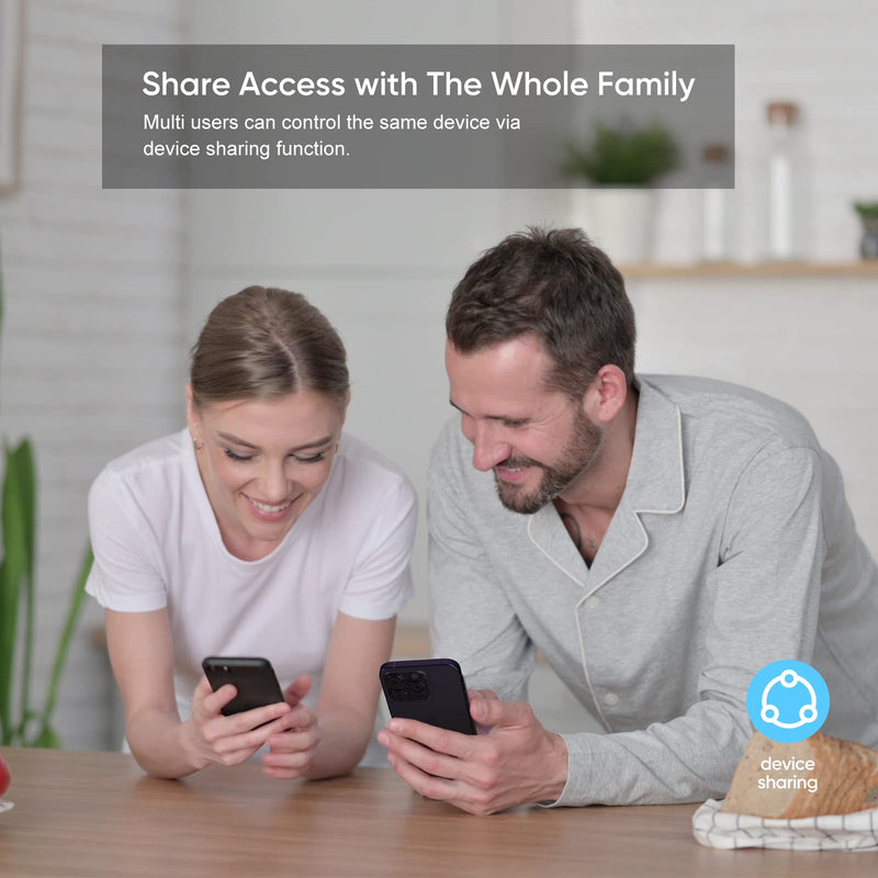 Onvis Matter Over Thread Smart Plug, Smart Mini Outlet, Works with Apple Home, Alexa & Google Home, 15A/1800W （4Pack） 4