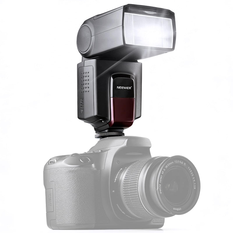 NEEWER TT560 Camera Flash Speedlite Compatible with Canon Sony Nikon Panasonic Fuji DSLR with Universal Single Contact Hot Shoe Mount, Speedlight Compatible with Sony ZV1, NOT for ZV-1F, No TTL