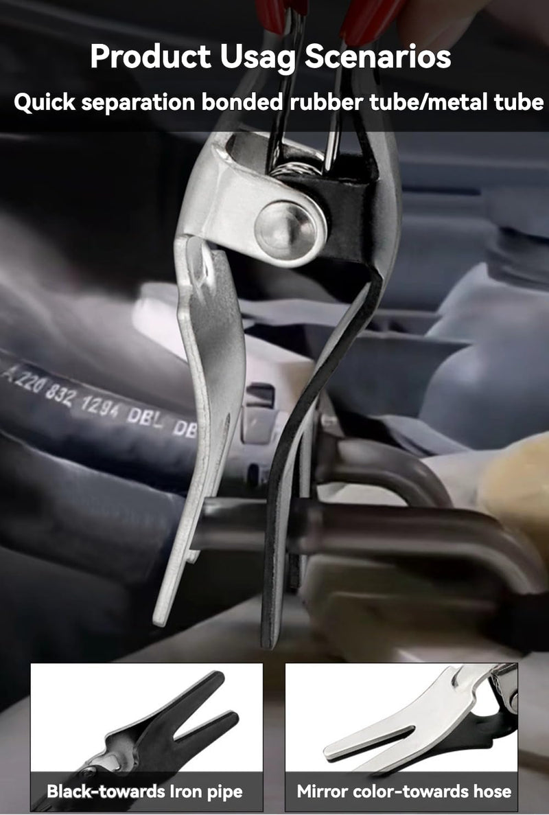 Automobile Hose Removal Pliers, Hose Remover Tool for Fuel and Vacuum Lines,Separator Pliers Pipe Repairing Tool for Marine, Oil, Water Hoses