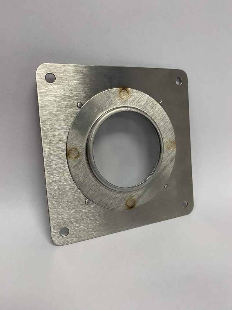 UV Inspection Viewport - Sight Glass for UVC Installations, HVAC Duct Mounted Viewport Sight Glass - Ultra Violet Lamp Installation Viewport (3) 3