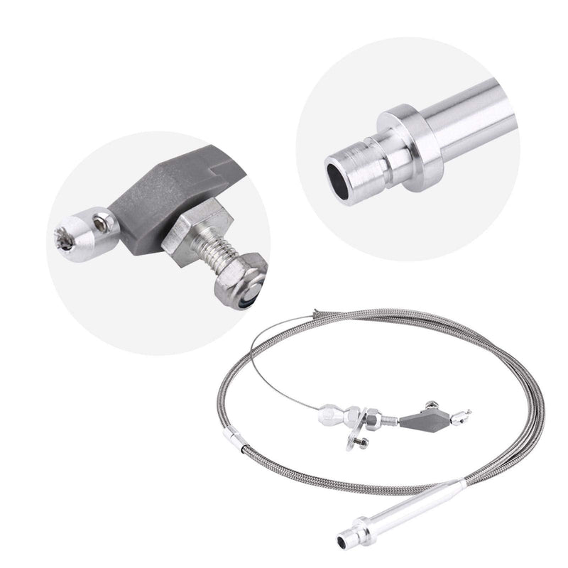 For TH350 Stainless Steel Braided Kick Down Cable Detent Kickdown