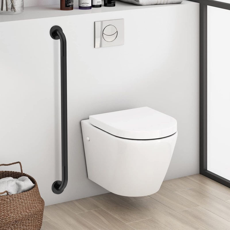 36 Inch Shower Grab Bar Oil Rubbed Black, Munzong Anti Slip Bathroom Grab Bar, Knurled Bathroom Balance Bar,Safety Hand Rail Support Handicap Elderly Injury Senior Assist Bath Handle 36 Inch