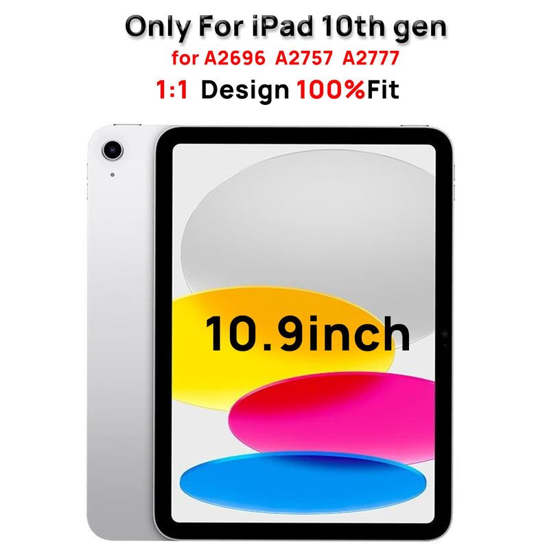 Screen Replacement for iPad 10 10th Generation, Touch Glass Compatible with 10.9inch10th Gen A2696 A2757 A2777, with Home Button and Tool Set