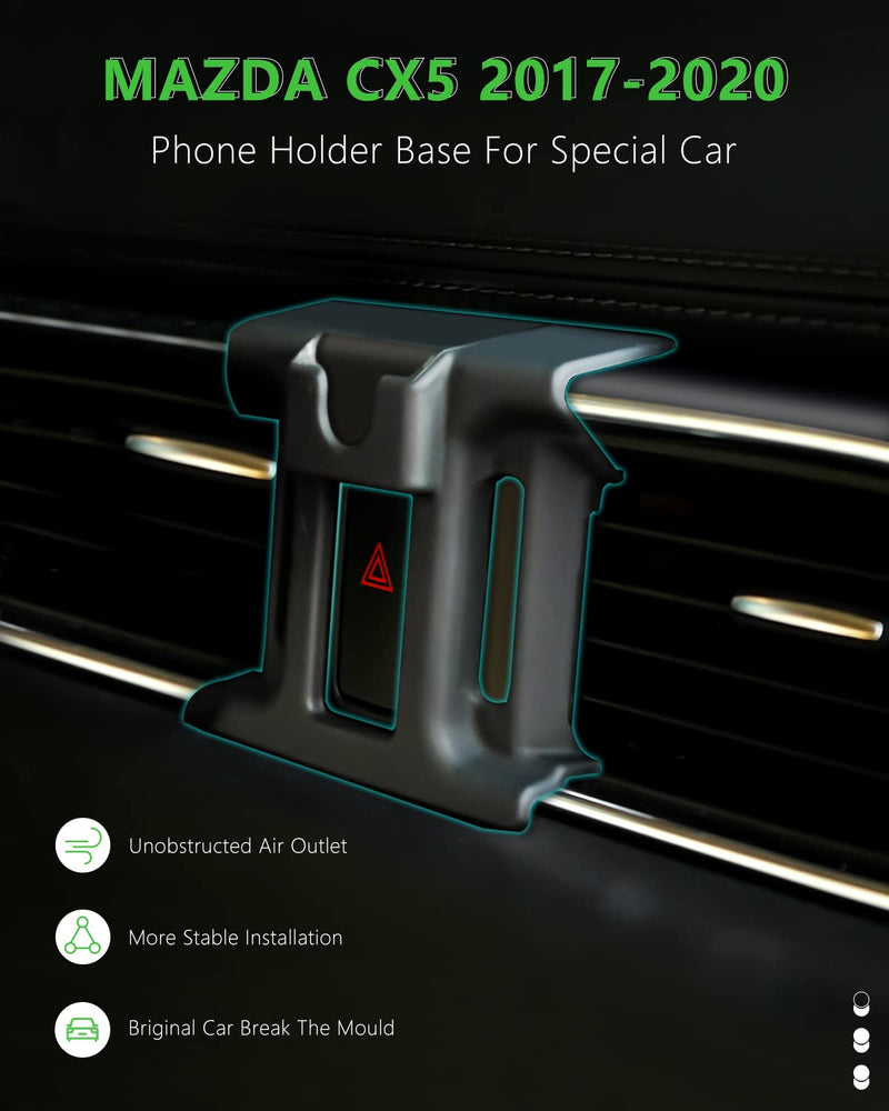 BEHAVE Wireless Charging Mount for Mazda CX-5,Magnetic Phone Holder for CX-5 2017-2024,Compatible with Magsafe Case iPhone 14/13 and All Phones fit for MagSafe Case