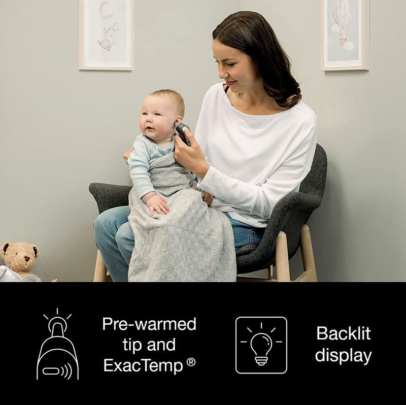 Braun ThermoScan 7 Ear Thermometer with Age Precision - Black Edition, IRT6520B