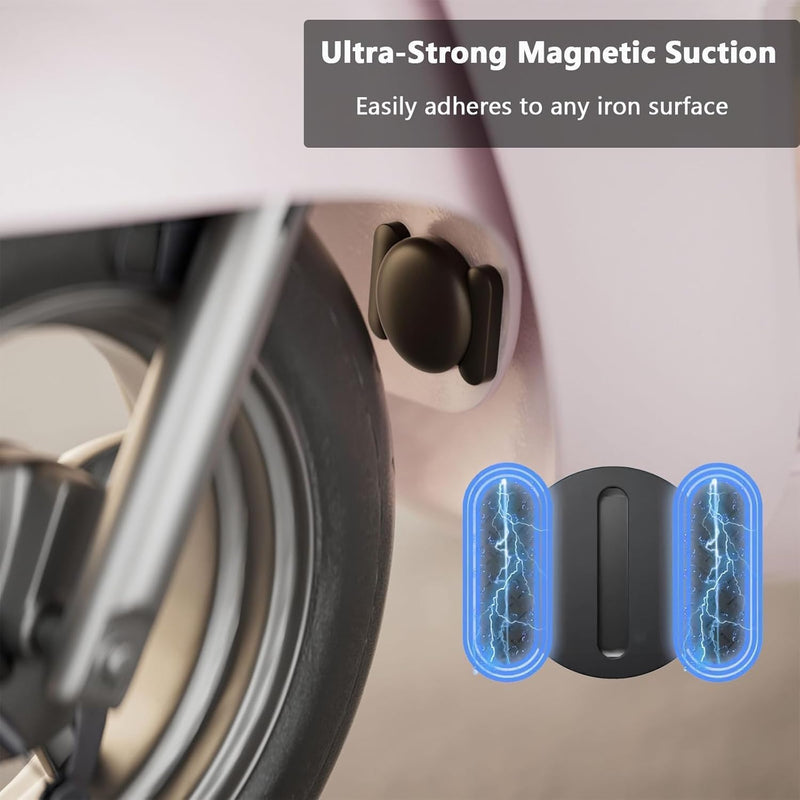 GPS Tracker for Vehicles,Mini Hidden Car Tracker with Magnetic Case,No Monthly Fee Real Time GPS Car Tracker Works with Apple Find My(iOS Only) -Black,1PCS Black,1PCS
