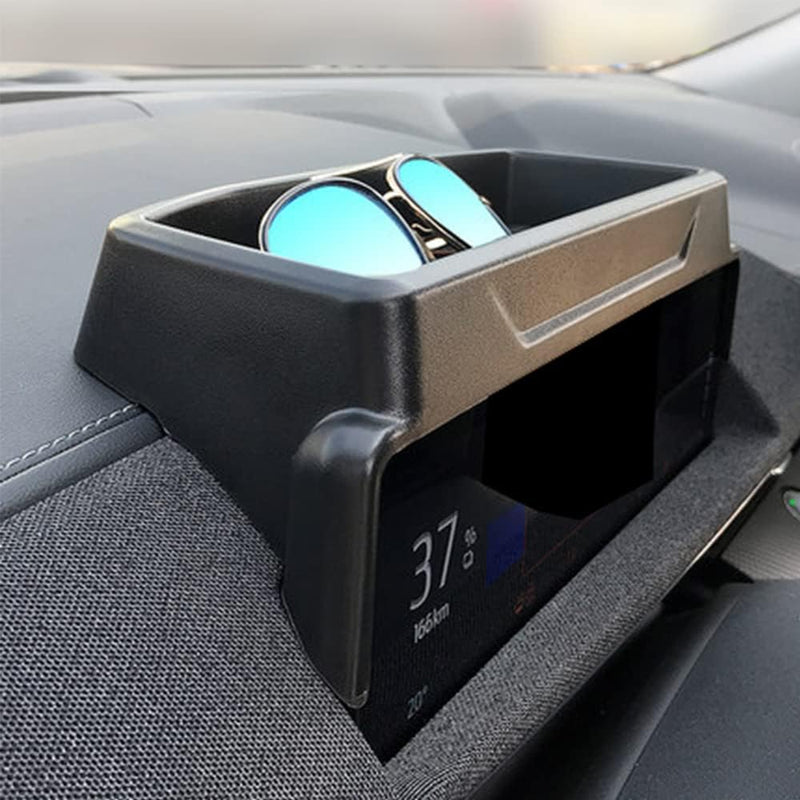 BestEvMod Compatible with Mach E Center Console Dash Storage Box Tray Organizer Sunglasses Compatible with Mustang Mach-E Interior 2021-2024 2025 Mach E - Dash Storage Tray
