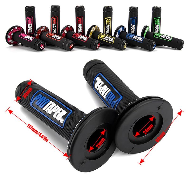 7/8" Motorcross Handle Grips Dirt Bike 22mm 24mm Truster Grips Motorcycle Ergonomic Bar End Non Slip Grip Gel Gep Scooter Cruiser Racing Mountain Black Red Pro taper