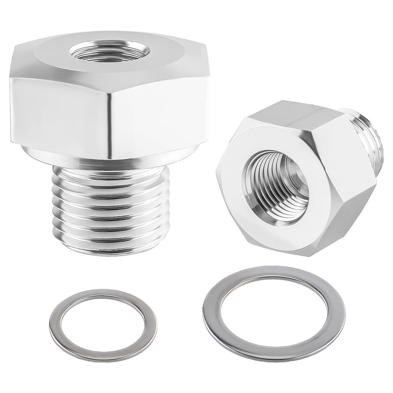 Oil Pressure Coolant Temp Gauge Fitting Adapter Compatible with LS1 4.8 5.3 6.0 Swap M12 M16
