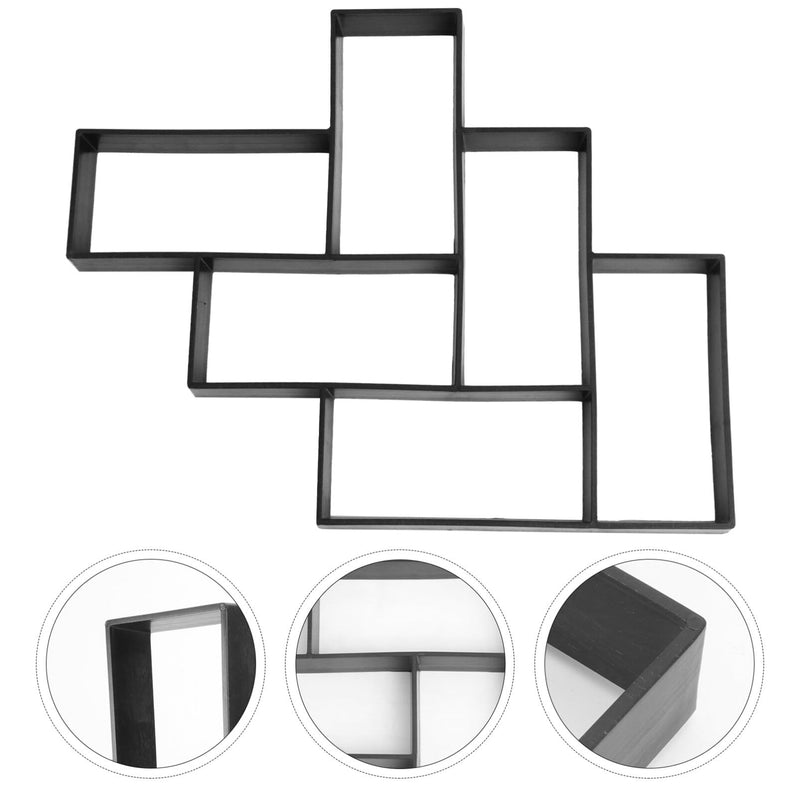 DOITOOL Rectangular Garden Paving Mold 19.76X15.86X1.57In Reusable Concrete Brick Mold for DIY Outdoor Path Walkway Patio Floor Tile