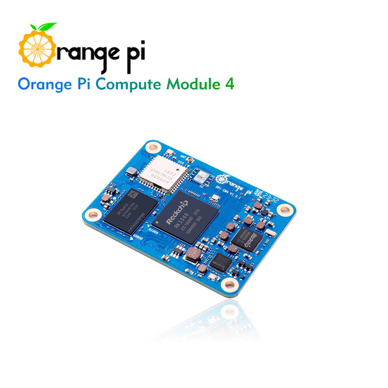 Orange Pi CM4 8G64GB RK3566 Quad Core 64 Bit Single Board Computer, Compute Module 4 with 64GB eMMC 1.8 GHz Frequency Wi-Fi & Bluetooth 5.0 Integrated RKNN NPU AI Accelerator (CM4 8G64G)