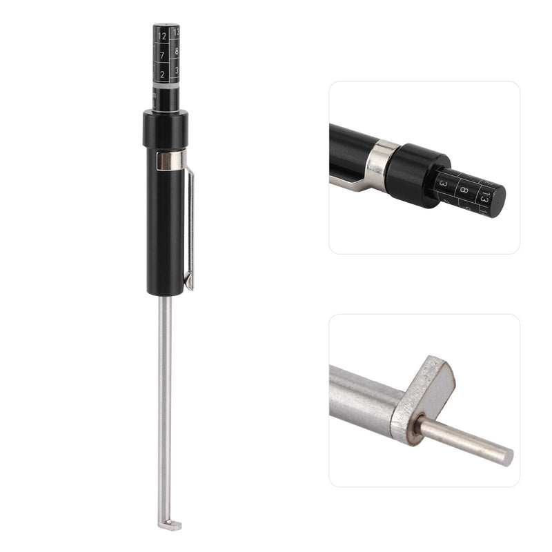 Car Brake Pad Thickness Gauge Measure Tool with Scale for Brake Shoe Gauge Auto Brake Pad 1.5mm-11mm Thickness Base Plate Brake Pad Tester Brake Pad Detection Pen Scale