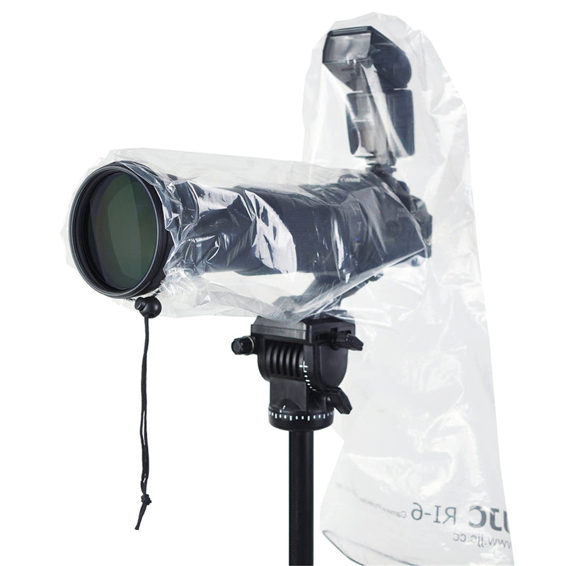 Camera Tripod + 2 Pack (with Flash) Rain Cover：Video Camera Remote Control Tripod + 2 Pack 18" Long Clear Lens Raincoat (with Flash)