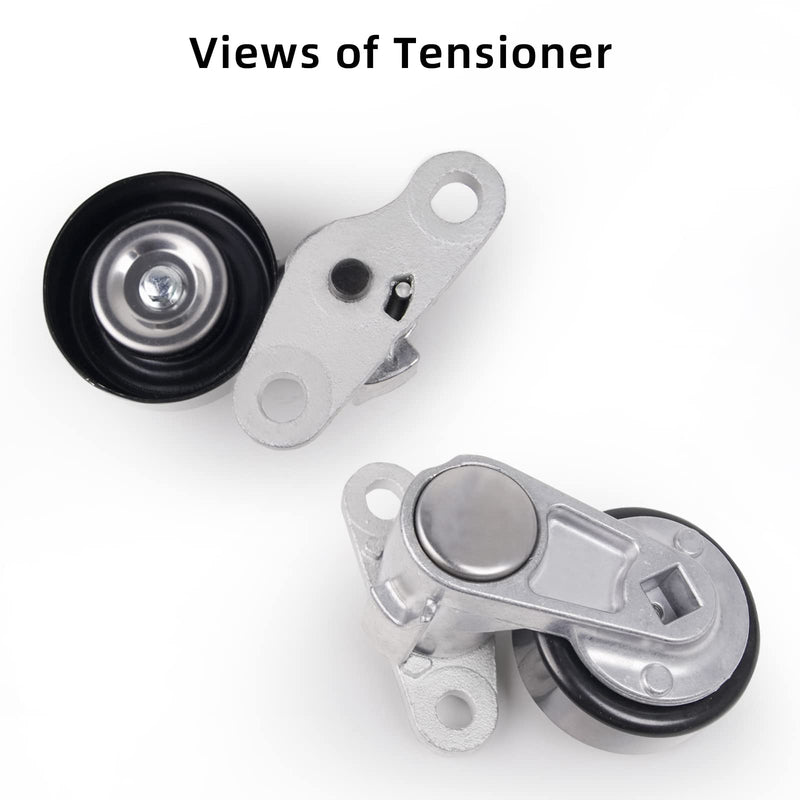 A/C Serpentine Drive Belt Tensioner Kit 90K-38159 Compatible with Cadillac Escalade 2002-2008, Chevrolet Avalanche 2002-2008, Express 2003-2008, Replace ACK040378HD