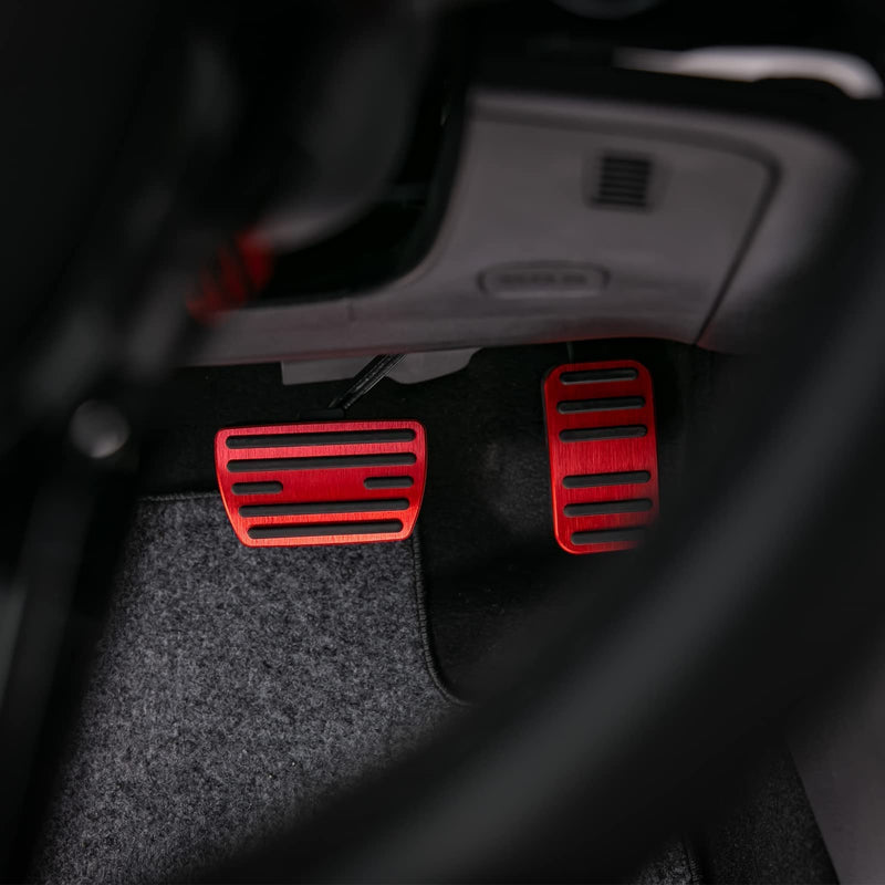 CKE Compatible with Honda Civic CRV Odyssey Pilot Passport Ridgeline Insight Accessories Sporty Car Pedals Foot Pedal Covers Brake and Accelerator Pedal Pads -Red Please Confirm the Car Model Red