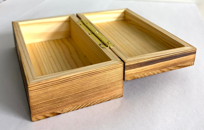 QCAA Solid Brass 180 Degree Wooden Jewery Box Hinge, Cabinet Closet Hinge, 102mm x 18mm(4.02" x 0.71"), Matte Black, Made in Taiwan, 4 Pack 102mm - 4 Pack