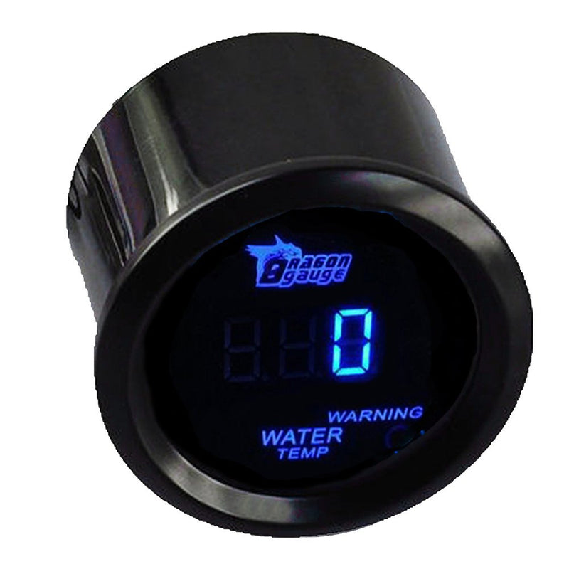 ESUPPORT Car 2" 52mm Digital Oil Temp Gauge Blue LED Light Temperature Meter Automotive