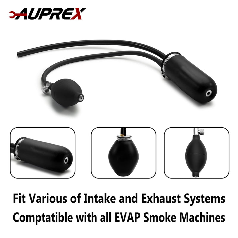 Universal Easy Intake Adapter, Automotive Smoke Machine Bladder, Pipes Fuel Leakage Detector, Smoke Leak Diagnostic Tester for 12V Vehicles