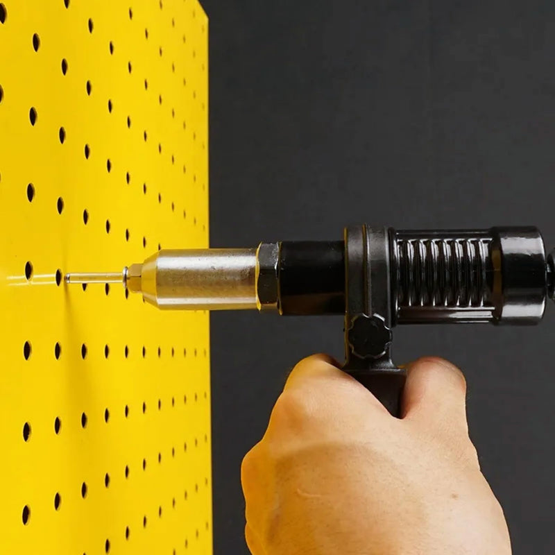 Rivet Gun Adapter with Removable Plastic Handle, Electric Rivet Gun Head, Cordless Riveting Drill Tool Accessories