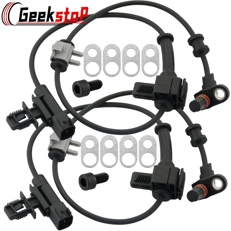 2pcs Front ABS Wheel Speed Sensor Compatible with 2011-2016 Chevy Silverado 2500 HD, 2011-2012/15-16 Chevy Silverado 3500 HD, 2011/15-20 GMC Sierra 2500 HD, 2015-2016 GMC Sierra 3500 HD