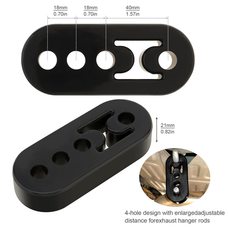 Hanger Removal Pliers for Muffler Systems, Rubber Bracket Separation Tool with 4 Hole Hanger Kit - Universal Fit for All Vehicle Rubber Hangers