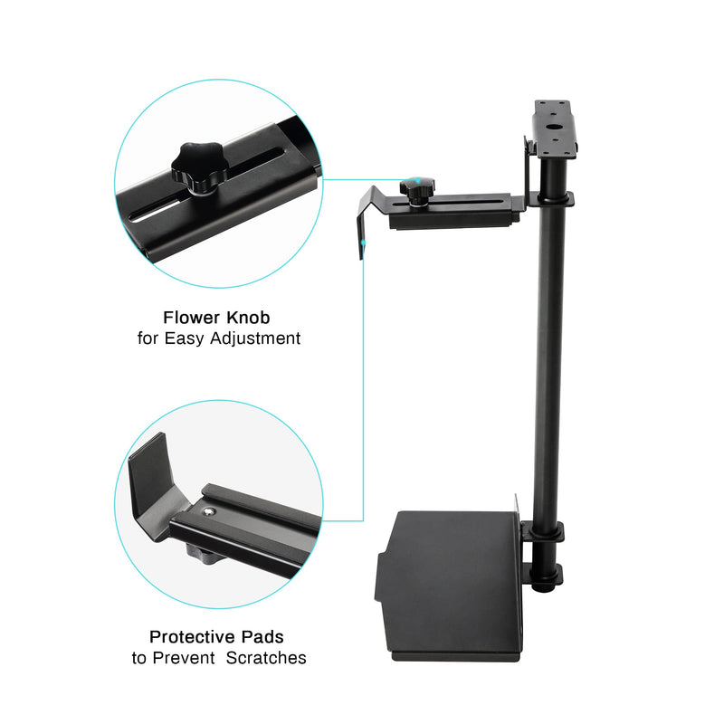 EUREKA ERGONOMIC Computer Tower CPU Holder Under Desk Mount Bundle with Magnetic Cable Ties