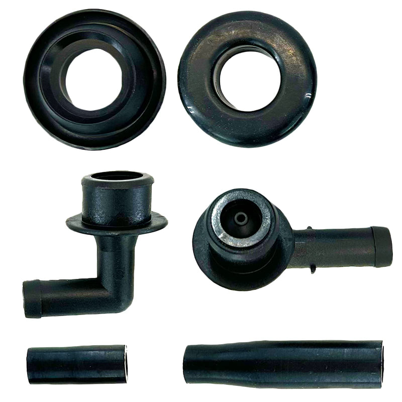 53013360AA VENT VALVE ELBOW & GROMMET & VALVE COVER BREATHER SET for Je/ep Grand Cherokee 4.0L 2000 2001 2002 2003 2004 Replace 53030497 2946079 47079 42344 2P1042