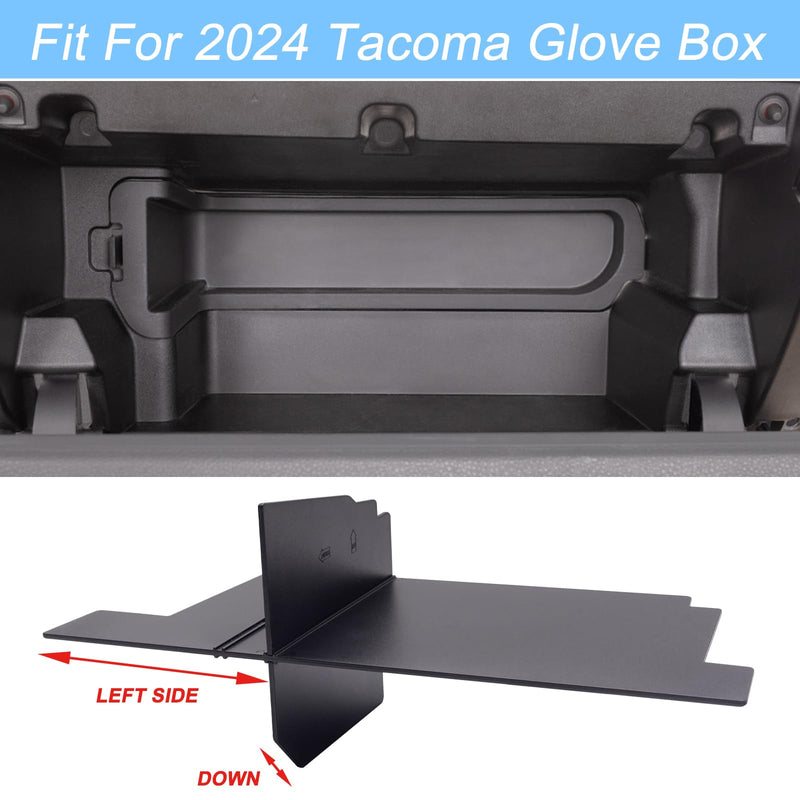 JKCOVER Glove Box Organizer Compatible with 2024 2025 Toyota Tacoma(4th Gen Tacoma) Glove Box Compartment Insert Storage Divider Accessories (Patent Design For Tacoma 2024+