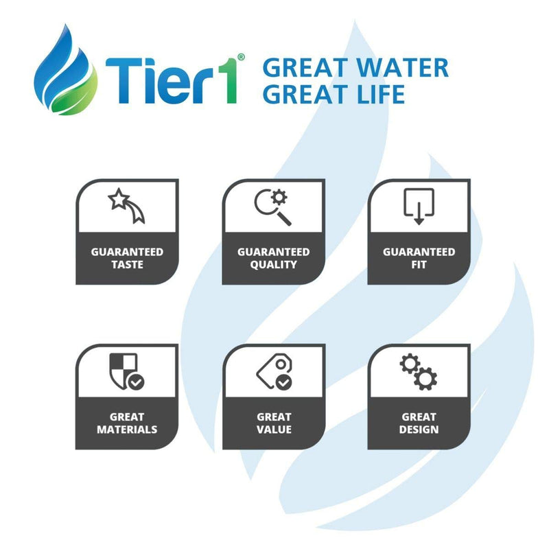 Tier1 Undersink Water Filter Replacement for GE FQSVF, GXSV65, GNSV70, GNSV75 - Carbon Block Media Reduces Chlorine and Other Water Contaminants - 2 Pack 1