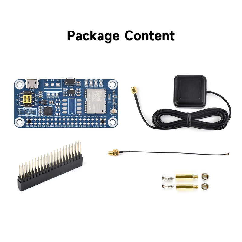 Waveshare LC29H Series Dual-Band GPS Module for Raspberry Pi, Dual-Band L1+L5 Positioning Technology, Supports RTK Rover to Realize High-Precision Centimeter-Level Positioning