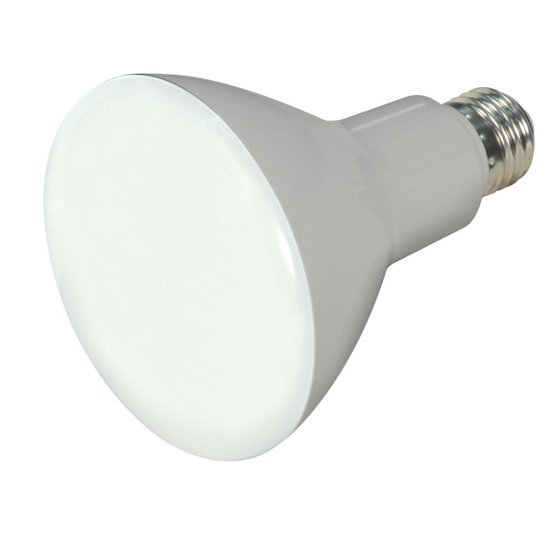 Satco S9621-9.5 Watt BR30 LED Reflector Soft White Light Bulbs - 105 Degree Beam Angle - 3000K - E26 Medium Base - 120 Volt - Dimmable - 750 Lumens - 6 Pack
