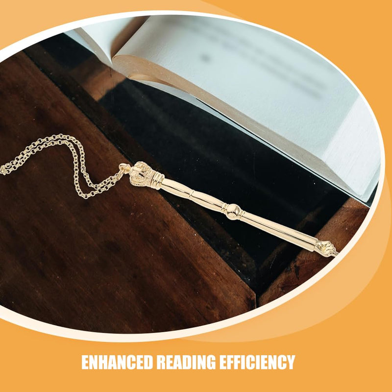 LUOZZY Jewish Bible Reading Pointer Tool Elegant Metal Finger Torah for Mitzvah Wedding 17cm Gold Crown Head Adult Ceremony