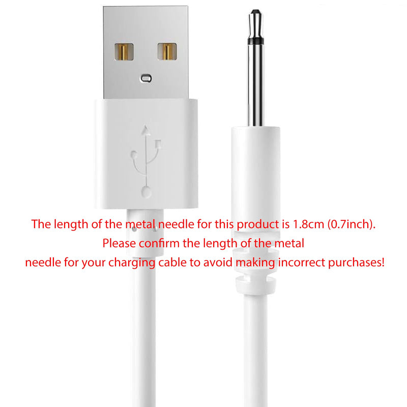 2.7ft Replacement DC Charging Cable, USB to DC 2.5mm/18mm Fast Charger Cord Adapter - 2.5mm (This is NOT Barrel Jack)