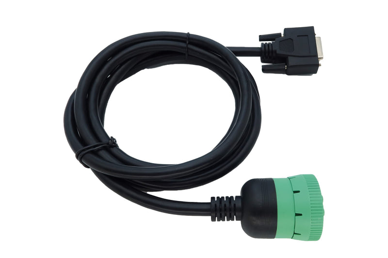 Type2 Green 9Pin J1939 to DB15 ELD Cable for Fleet Management ELD Device for Truck 6.6ft/2M