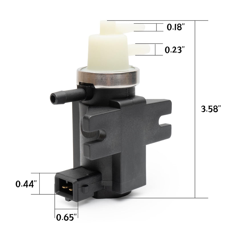 1H0906627A Turbocharger Diverter Bypass Valve Compatible with Volkswagen Beetle 1998-1999 1.9L,Golf 1999 1.9L,Jetta 1999 1.9L.