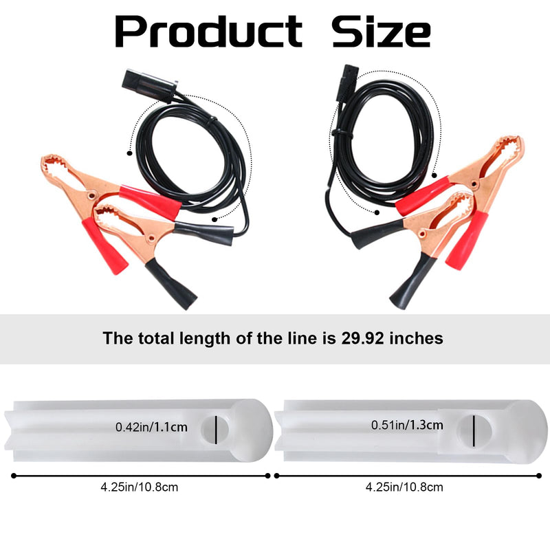 NTNEV 4PCS Car Fuel Injector Cleaner Kit, Universal Fuel Injector Flush Cleaner Adapter DIY Cleaning Tool Kit with Test Lead, SUV Truck RV Car Fuel Injector Tester Fuel Pump Pressure Test