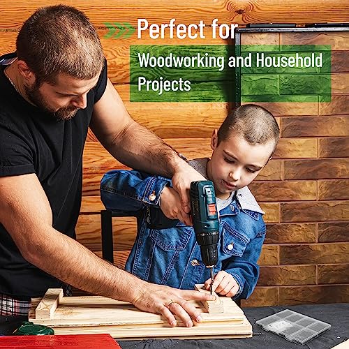 Mr. Pen- Wood Screws Assortment Kit, 400 pcs, 20 M6 Screw Anchor