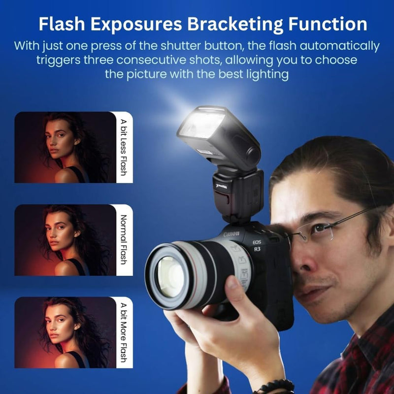 Ultimaxx’s Professional TTL Flash with LCD Display & Cases for Canon EOS 5DS 5DSR 5S Mark IV 5D Mark IV 6D 6D Mark II 7D 77D 90D M5 M50 R RP Rebel SL3 SL2 T8i T7 T7i T6i T6s T6 T5i T5 T4i T3i & More