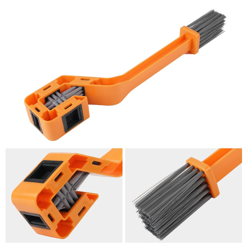 NICECNC Universal Chain Cleaning Brush Compatible with The Oil Dirt Chain & Sprocket of Steet, Sport, Off-Road Motorcycles, ATVs, Bicycles etc. Compatible with KTM Compatible with Yamaha See Fitment