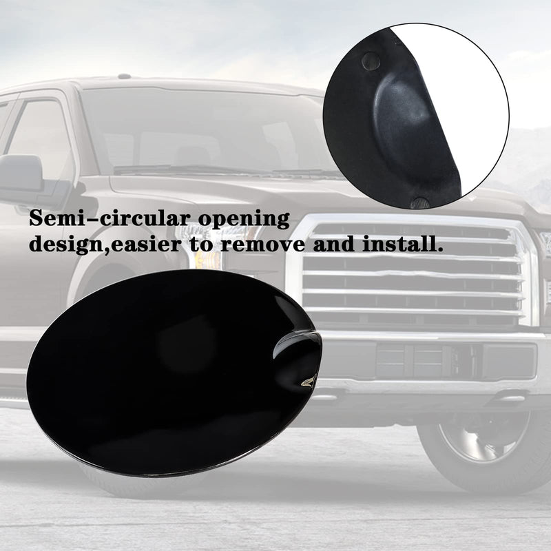 Fuel Door Cover 9L3Z-99405A26-AA for 2009-2015 Ford F-150 Gas Tank Door Replacement, 2010-2014 Lincoln Mark LT Style side Fuel Tank Door Fender Bed-Fuel Lid Door Gas Cap Hatch Black