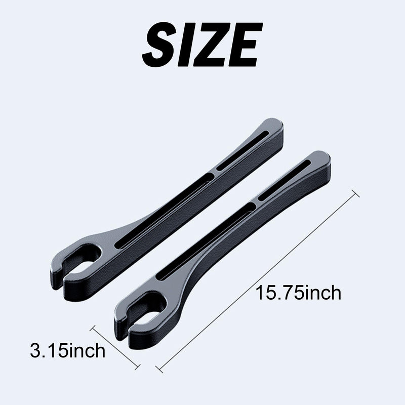 2PCS Car Seat Gap Filler，Gap Stopper Fill Gap Between Seat and Console，Built-in Recessed Storage Organizer，Universal for Most Cars Trucks SUVs to Stop Things from Dropping（Black） Black