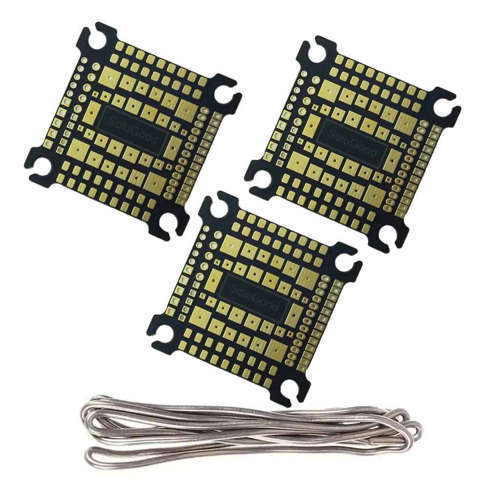 SoloGood 3Pcs Soldering Practice Board with 45mm solder wire Flight controller ESC Soldering Practice for FPV Beginner