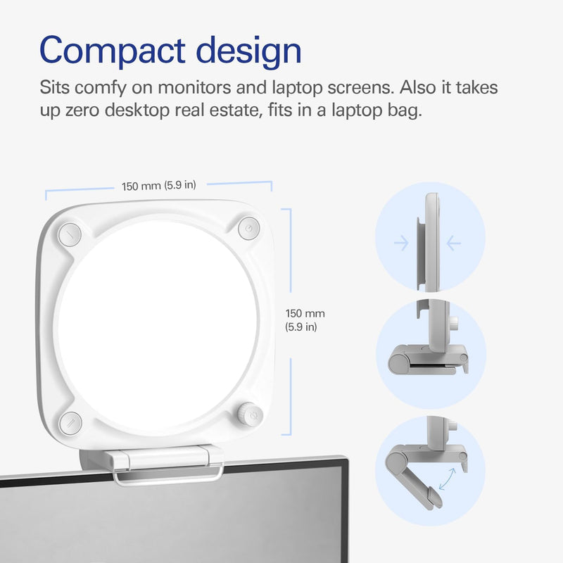 Elgato Key Light Neo – Professional Video Call Light, No Glare, Adjustable Monitor Mount, Manual or Wi-Fi Control, Office/Teams/Zoom/Slack/Twitch/YouTube – Plug-’n-Play on Laptop, PC, Mac (Renewed)