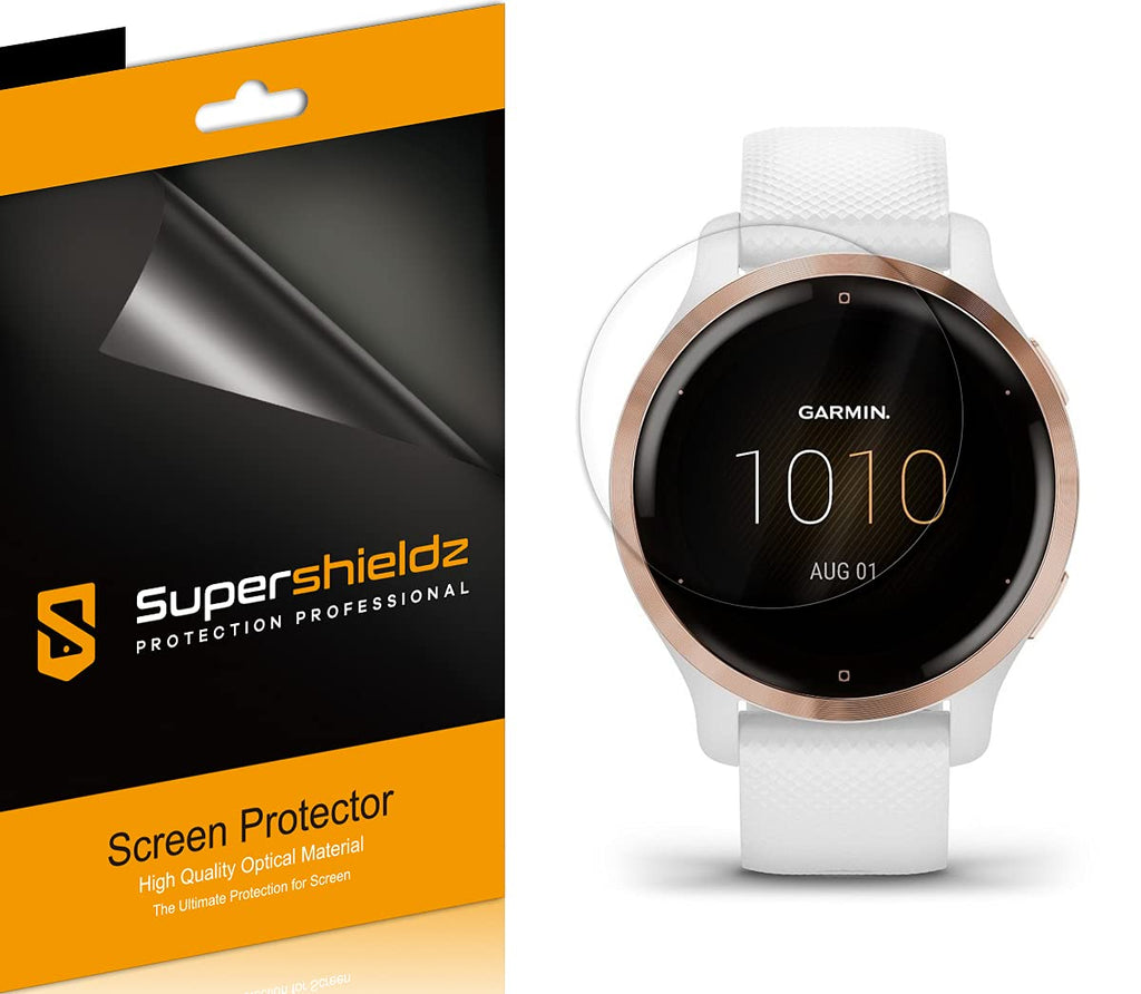 Supershieldz (3 Pack) Designed for Garmin Venu 2S Screen Protector, (Full Coverage) High Definition Clear Shield (TPU)