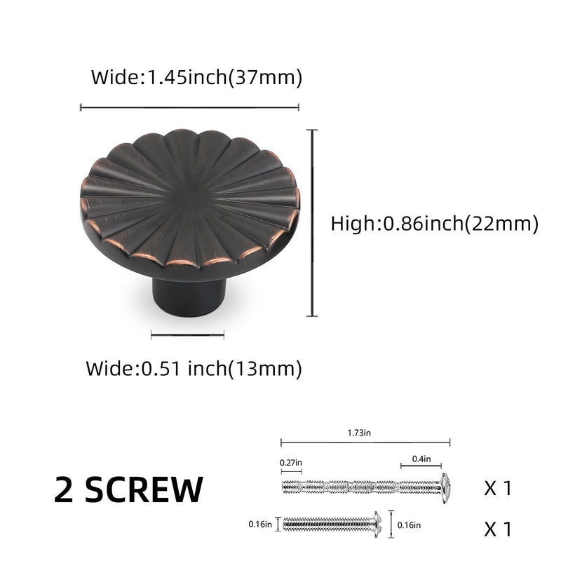 10 Pack Oil Rubbed Bronze Kitchen Cabinet Knobs Oil Rubbed Bronze Drawer Knobs Kitchen Cabinet Hardware Zinc Alloy Handles Drawer Knobs Dresser Handles Knob 10 Pack